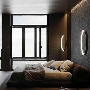 Cama tatami japonesa de tela, suelo italiano con mesita de noche, cama baja, muebles modernos de lujo, cama doble para dormitorio - Product Image 5