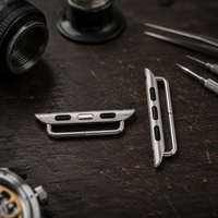 Connecteurs de montre en acier inoxydable sur mesure, pièces de précision moulées par injection de métal, accessoires de bracelet de montre pour boîtier de montre
