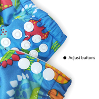 Couches lavables en bambou pour bébé, 5 pièces, en tissu, pantalon d'entraînement pour bébé, couches imprimées