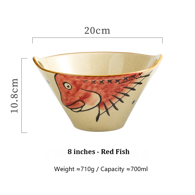 8 pulgadas-Red Fish