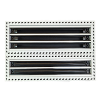 Diffuseur linéaire moderne en aluminium sur mesure, grille d'aération HVAC encastrée pour cloison sèche avec installation facile