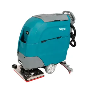 New SJ530S Floor Cleaning Machine With 2 Batteries 50L Clean Water Tank Mini Floor Scrubber For Shopping Malls