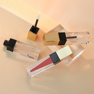 Flacons carrés de 5 ml pour gloss à lèvres, étiquette privée, conteneur de gloss de 5 ml, emballage personnalisé pour gloss à lèvres - Product Image 1