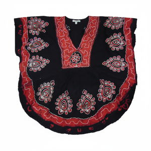 Petite taille sans bretelles 100% coton rayonne caftan tissé à la main écologique respirant en mousseline de soie lavable motif imprimé naturel - Product Image 1