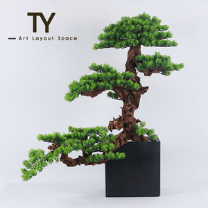 Hiện Đại Vật liệu composite trồng cây nhân tạo trang trí nhà phòng khách lối vào TV Tủ khách sạn Mô hình phòng - Product Image 3