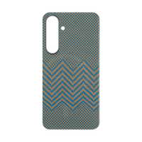 Nouveauté Étui de luxe en fibre de carbone à motif aramide pour Samsung S23 S24 S25 Z Ultra Étui de téléphone portable avec logo personnalisé