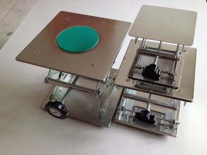 Laboratorio di dimensioni Multiple 100mm 150mm 200mm 250mm 300mm 201 supporto in acciaio inossidabile supporto manuale a spirale piattaforma di sollevamento martinetti - Product Image 6