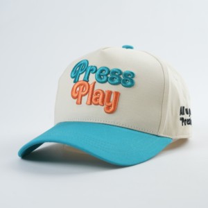 Casquette de baseball en coton ajustable avec broderie 3D de lettres, style à carreaux, avec impression de logo personnalisé, vente en gros - Product Image 2