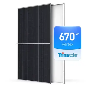 Trina Solar Panel 700W 144 Cell Half Cut 650W 660W 670W 680W 700W 800W Photovoltaic Panel PV Module