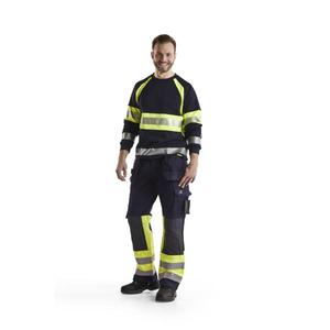 BLAKLADER - 147915148933C58 Pantalon d'artisan Multinorm Bleu marine/jaune-VÊTEMENTS DE TRAVAIL RÉSISTANTS AUX FLAMMES EAN 7330509551721 - Product Image 3