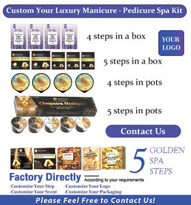 Kit Pedicure Spa 5 in 1 con Etichetta Privata OEM ODM, Collezione per la Cura dei Piedi con Sali Marini Naturali Detox, Confezione da 5 Passaggi - Product Image 6
