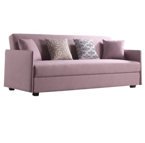 Canapé-lit rose de style moderne avec rangement pour appartement, hôtel ou hôpital - Product Image 2
