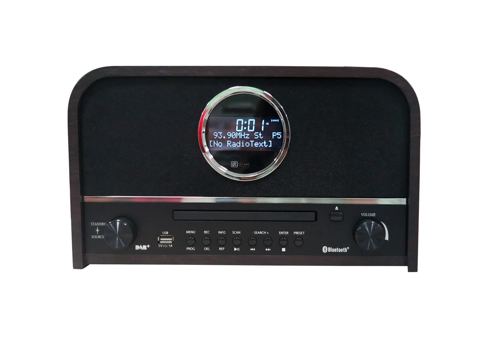 Best Selling Wooden USB Alarm Clock Bluetooth DAB FM Radio for Home