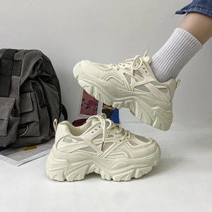Chaussures à semelle épaisse pour femmes, style 'Daddy', Nouvelle collection Printemps-Été 2026, rehaussantes, blanches, décontractées, de sport, pour hommes, style marche - Product Image 4