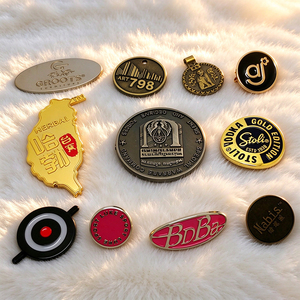 Étiquette en métal personnalisée à coudre, patch brodé, logo de marque en métal pour vêtements et sacs en cuir - Product Image 3