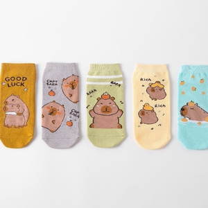 HY2 2025 nuevos calcetines de carpincho de dibujos animados de Anime calcetines de algodón PARA NIÑOS Calcetines <span class=keywords><strong>poco</strong></span> profundos - Product Image 6