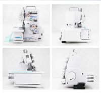 JK4-434D Portable Overlock Machine Ménage Mini Overlock Machine À Coudre pour Overlock et Overedge Couture avec Moteur Intégré
