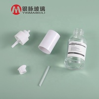 Neues Design 30ml Luxus Kosmetik glas ätherisches Öl Tropf flasche Hautpflege Serum anpassbare Verpackung mit weißer Pipette