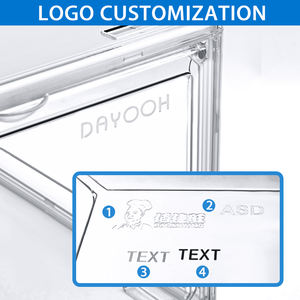 Caja de Almacenamiento de Zapatos Apilable de Plástico Transparente de Alta Calidad de 36*27*23CM, Caja de Zapatos Acrílica Grande con Puerta Lateral Magnética - Product Image 2