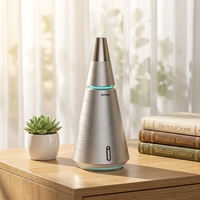 Diffuseur d'huiles essentielles sans eau, contrôlé par application, télécommande, rechargeable, 100 ml, acier inoxydable, pour la maison, l'hôtel, à piles