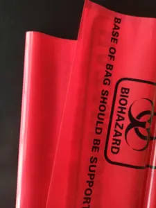 चिकित्सा डिस्पोजेबल उच्च तापमान प्रतिरोधी biohazard बैग