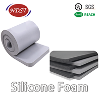 Lámina de Espuma de Silicona de Celda Cerrada Resistente a Altas Temperaturas NDST-F500 de la Marca NDST, Aislamiento de Sellado de Alto Voltaje 6kV