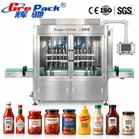 Machine de remplissage automatique de sauce piquante, machine de remplissage de sauces visqueuses personnalisée pour sauce tomate, ketchup, miel, confiture et beurre de cacahuète