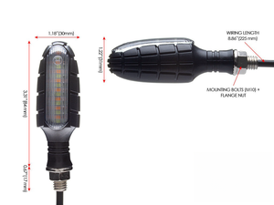 Feux LED pour moto, mini feux de route pour éclairage auxiliaire, clignotants pour moto - Product Image 5