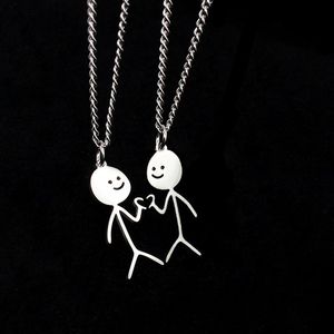 Collana con Ciondolo Divertente a Forma di Omino con Dito Medio, Gioiello in Acciaio Inossidabile con Disegno Cartoon, Regalo - Product Image 3