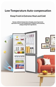 Réfrigérateur compact Haier Leader 180L à double porte, à économie d'énergie, à dégivrage automatique, en métal, pour dortoirs et usage domestique, remplacement officiel - Product Image 5