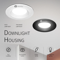 Spots LED encastrés pour plafond, découpe 75 mm, MR16 GU10, spots orientables encastrés pour plafond, cadre pour éclairage LED encastré