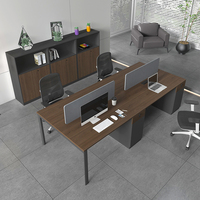 Nouveau design de bureau de haute qualité et de luxe pour PDG, table d'ordinateur, poste de travail pour le personnel, mobilier de bureau, ensemble de bureau et de chaises