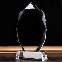 Plaque créative en cristal de conception gravée avec honneur de cadeau de mariage d'affaires personnalisé en cristal clair
