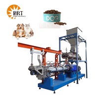 Máquina de fabricación de alimentos secos para gatos industriales, línea de producción extrusora de pellets de alimentación para perros de alta calidad completamente automática