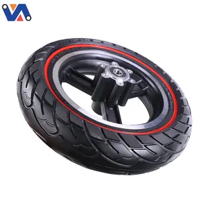 Nouvelle roue avant de scooter Image M4 <span class=keywords><strong>Pro</strong></span> avec <span class=keywords><strong>pneu</strong></span> plein 10*<span class=keywords><strong>2</strong></span>.5 pour scooter électrique Kugoo M4 <span class=keywords><strong>PRO</strong></span> Pièces détachées Roue à anneau coloré - Product Image 1