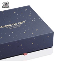 Grande boîte d'emballage de luxe personnalisée en carton de papier noir magnétique pour chaussures