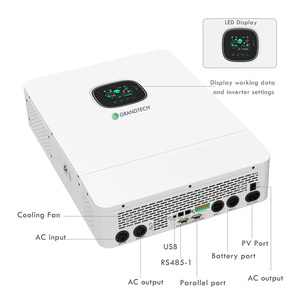 Sistema Híbrido de Energía Fuera de la Red Grandtech de 240V, 10000 Vatios, 10kw, 6 Funciones Paralelas, con Controlador de Carga Solar MPPT - Product Image 3