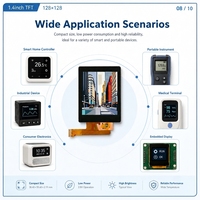 Écran LCD XMSJ 1,44 pouces TFT IPS Résolution 128*128 Interface SPI IC.ST7735 Montre connectée personnalisable
