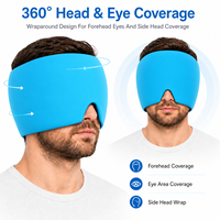 Bandeau réutilisable chaud/froid pour la tête, bonnet en gel pour soulager les migraines, les maux de tête, la fièvre, le stress et favoriser la récupération du sommeil