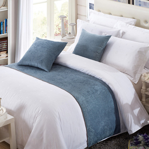 ผ้าปูเตียงผ้าปูเตียงนุ่มไม่ซีดจางผ้าปูเตียงทันสมัยสำหรับตกแต่งโรงแรมหมอนผ้าคลุมเตียงนอนเสื่อรองเท้าปลอกหมอนผ้าปูเตียง - Product Image 1