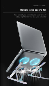 Support de <span class=keywords><strong>refroidissement</strong></span> pour ordinateur <span class=keywords><strong>portable</strong></span> en aluminium Great Roc Support de <span class=keywords><strong>refroidissement</strong></span> pour ordinateur <span class=keywords><strong>portable</strong></span> ergonomique multifonctionnel ventilateur pliant Support de <span class=keywords><strong>refroidissement</strong></span> pour ordinateur <span class=keywords><strong>portable</strong></span> élégant réglable - Product Image 5