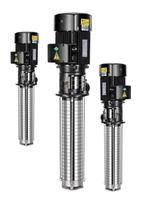 Pompe verticale multi-étagée en acier inoxydable JSDK25-1-21.5 à immersion, non auto-amorçante, adaptée au transport de liquide de refroidissement pour machines-outils