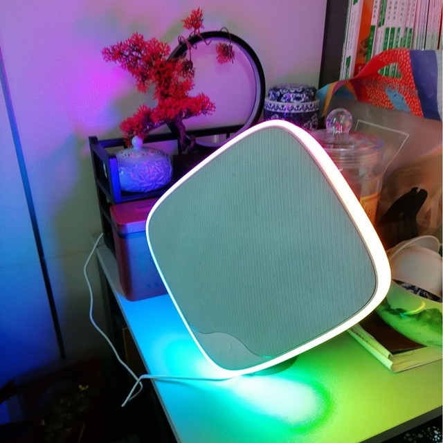Wireless for 5.3 Wall-Mounted Speaker with RGB Lights Heavy Bass 30W Output for Home Outdoor & In-Vehicle Use