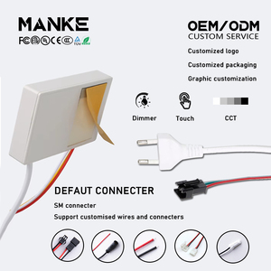 Interrupteur tactile intelligent Manke à bouton unique 220V 1A12W IP21 pour éclairage LED <span class=keywords><strong>de</strong></span> <span class=keywords><strong>miroir</strong></span> <span class=keywords><strong>de</strong></span> <span class=keywords><strong>salle</strong></span> <span class=keywords><strong>de</strong></span> <span class=keywords><strong>bain</strong></span> 12V - Product Image 1