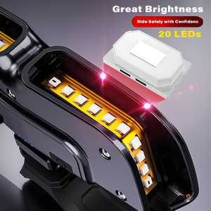 Feu arrière de vélo, clignotant LED, indicateur USB sans fil, télécommande, <span class=keywords><strong>VTT</strong></span>, vélo de route, clignotant de sécurité, <span class=keywords><strong>lampe</strong></span> d'avertissement - Product Image 6