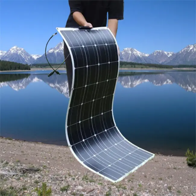 WTL OEM Kits de Paneles Solares Monocristalinos Techo Uso EN EL Hogar Sistema de Electricidad Portátil Plegable Flex Paneles Solares Flexibles