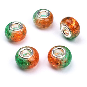 100pcs European <strong>Large</strong> Hole Spacer <strong>Beads</strong> Colorful Resin <strong>Beads</strong> for Necklace <strong>Bracelets</strong> Crafts Making - Product Image 6