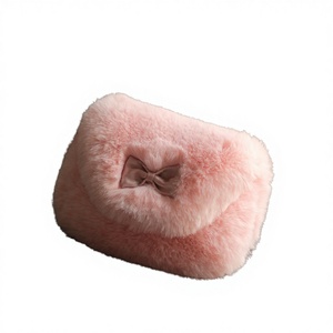 Bolsa Mini de Tela con Lazo para Niñas, al por Mayor, con Cierre de Cremallera y Forro de Poliéster - Product Image 1