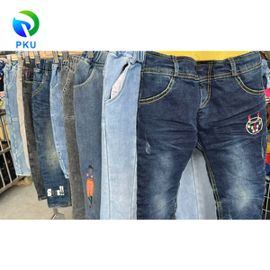 Jeans Enfant de Grade B Printemps Automne Vêtements d'Occasion pour Enfants Fournisseurs de Vêtements en Gros Pantalons Usagés en Gros - Product Image 4
