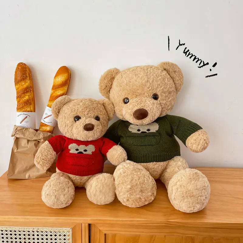 Groothandel Aanpassen Grote Mooie Gevulde Teddybeer Met Doek Pluche Speelgoed Peluche Teddybeer Gevuld Voor Kinderen Cadeau